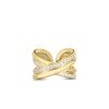 Roberto Coin 18K YELLOW GOLD CIALOMA DIAMOND CROSSOVER RING