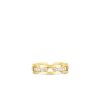Roberto Coin 18K YELLOW GOLD NAVARRA HARD CHAIN LINK DIAMOND RING