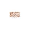 Roberto Coin 18K ROSE GOLD DOMINO DIAMOND ACCENT RING