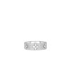 Roberto Coin 18K WHITE GOLD LOVE IN VERONA PAVE DIAMOND & POLISHED FLOWER RING