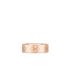 Roberto Coin 18K ROSE GOLD LOVE IN VERONA ETCHED FLOWERS WIDE RING