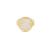 Roberto Coin 18K YELLOW GOLD COLORED MEDALLIONS DIAMOND, RED AGATE, AND MOTHER OF PEARL REVERSIBLE RING