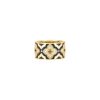 Roberto Coin 18K YELLOW GOLD VENTIAN PRINCESS DIAMOND & BLACK ENAMEL FLOWER RING