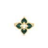 Roberto Coin 18K YELLOW GOLD VENETIAN PRINCESS SMALL MALACHITE FLOWER RING