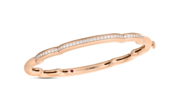 Screenshot 2025-04-05 163419 Roberto Coin 18K ROSE GOLD CIALOMA DIAMOND CLOUD BANGLE