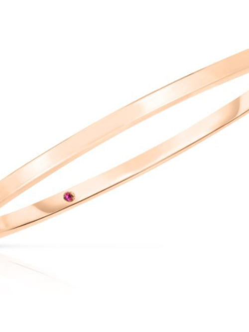 Roberto Coin 18K ROSE DESIGNER GOLD CLASSIC OVAL BANGLE
