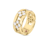 Roberto Coin 18K YELLOW GOLD LOVE IN VERONA DIAMOND OPEN FRAME RING