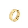 Roberto Coin 18K YELLOW GOLD LOVE IN VERONA ETCHED FLOWERS WIDE RING