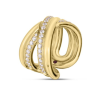 Roberto Coin 18K YELLOW GOLD CIALOMA DIAMOND CROSSOVER RING