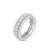 Roberto Coin 18K WHITE GOLD SIENA DIAMOND 1 ROW RING