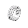 Roberto Coin 18K WHITE GOLD LOVE IN VERONA DIAMOND OPEN FRAME RING