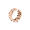 Roberto Coin 18K ROSE GOLD DOMINO DIAMOND ACCENT RING