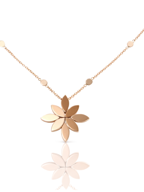 GHIRLANDA LIGHT IN LOTUS NECKLACE