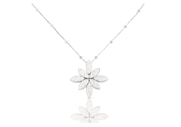 GHIRLANDA LIGHT IN LOTUS NECKLACE
