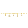 Roberto Coin 18K YELLOW GOLD OVAL LINK CHARM BRACELET