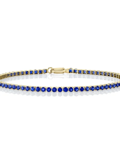Shy Creation Micro-Tennis 3.45CT BLUE SAPPHIRE MICRO-TENNIS BRACELET
