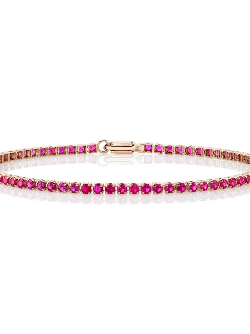 Shy Creation Micro-Tennis 2.80CT RUBY MICRO-TENNIS BRACELET
