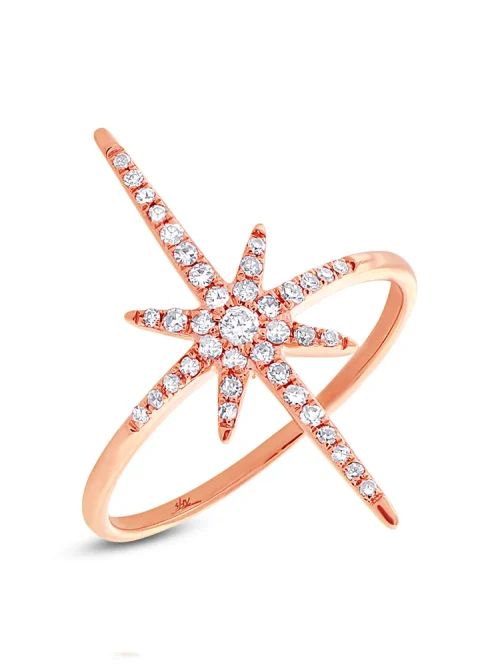 Shy Creation Kate 0.24CT DIAMOND NORTH STAR RING