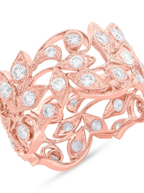 Shy Creation Glittara 1.60CT DIAMOND LEAF RING
