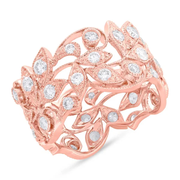 Shy Creation Glittara 1.60CT DIAMOND LEAF RING