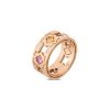 Roberto Coin 18K ROSE GOLD NAVARRA DIAMOND & MIXED SAPPHIRE RING