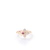 Roberto Coin 18K ROSE GOLD LOVE IN VERONA DIAMOND AND RUBELLITE SPLIT FLOWER RING
