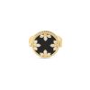 Roberto Coin 18K YELLOW GOLD VENETIAN MEDALLIONS DIAMOND, BLACK JADE, AND MOTHER OF PEARL REVERSIBLE RING