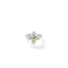 Roberto Coin 18K WHITE/YELLOW GOLD LOVE IN VERONA SMALL PAVE DIAMOND FLOWER RING
