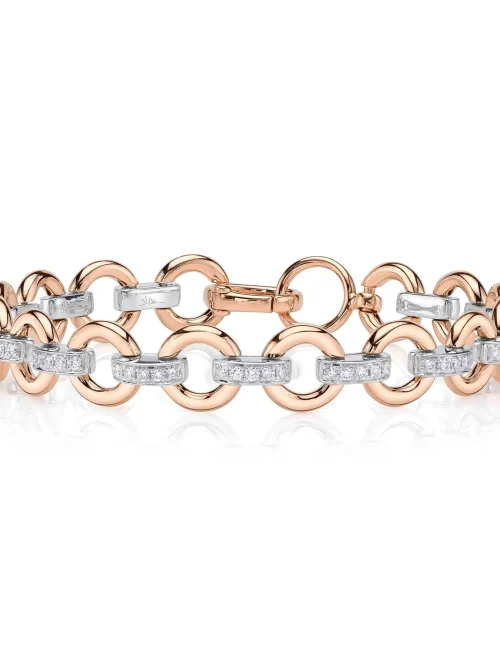 Shy Creation Kate 0.93CT DIAMOND LINK BRACELET