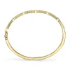 Shy Creation Kate 1.13CT DIAMOND EMERALD RIBBED BANGLE