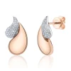 Shy Creation Kate 0.24CT DIAMOND PAVE DROP STUD EARRING