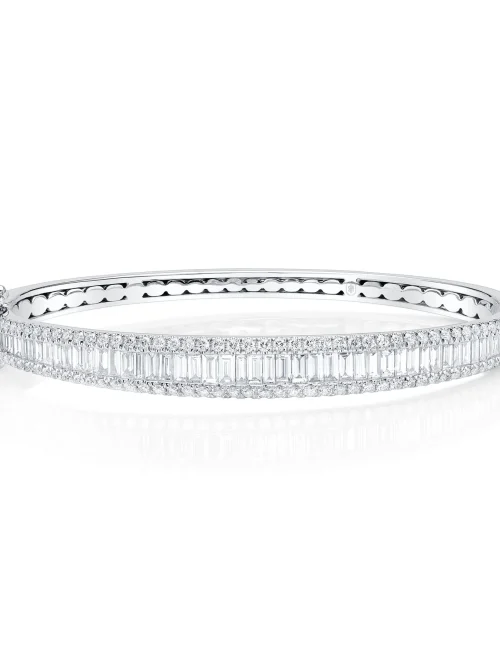 Shy Creation Kate 2.86CT DIAMOND BAGUETTE BANGLE