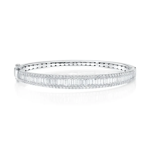 Shy Creation Kate 2.86CT DIAMOND BAGUETTE BANGLE