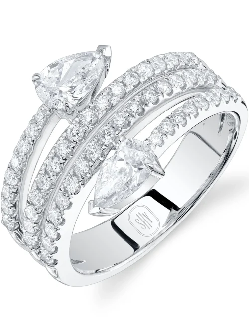 Shy Creation Colette 1.34CT DIAMOND PEAR RING