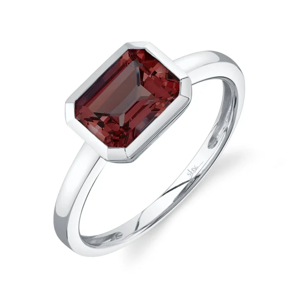 Shy Creation Color 1.88CT RED GARNET RING