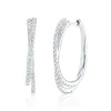 Shy Creation Kate 0.98CT DIAMOND HOOP EARRING