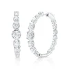 Shy Creation Diana 6.32CT DIAMOND CROWN SETTING HOOP EARRING