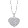 Shy Creation Kate 0.31CT DIAMOND PAVE HEART NECKLACE