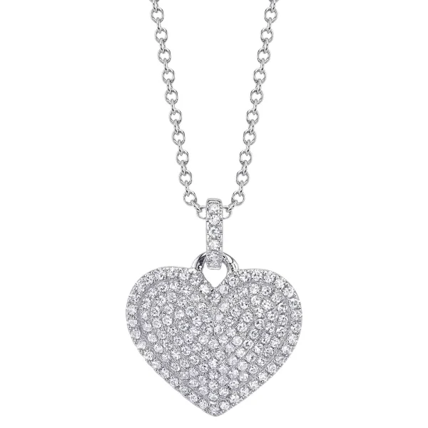 SC55027524_895519b3-c820-438e-accb-2360f8d270cd_1800x1800 Shy Creation Kate 0.31CT DIAMOND PAVE HEART NECKLACE