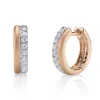 Shy Creation Kate 0.33CT DIAMOND MATTE HUGGIE EARRING