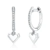 Shy Creation Kate 0.07CT DIAMOND HEART GEO CUT EARRING