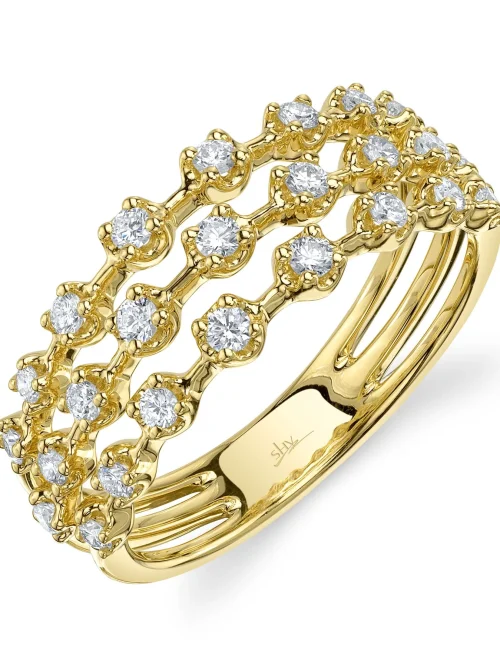 Shy Creation Diana 0.45CT DIAMOND CROWN SETTING RING