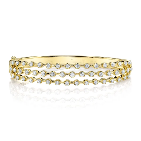 Shy Creation Diana 2.24CT DIAMOND CROWN SETTING BANGLE