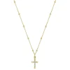 Shy Creation Kate 0.08CT DIAMOND CROSS NECKLACE