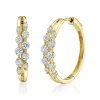 Shy Creation Gia 1.32CT DIAMOND HOOP EARRING