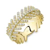 Shy Creation Kate 0.55CT DIAMOND LEAF RING