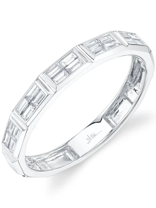 Shy Creation Kate 0.30CT DIAMOND BAGUETTE GEO CUT BAND