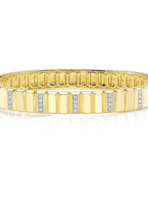 Shy Creation Kate 0.36CT DIAMOND GEO CUT BANGLE