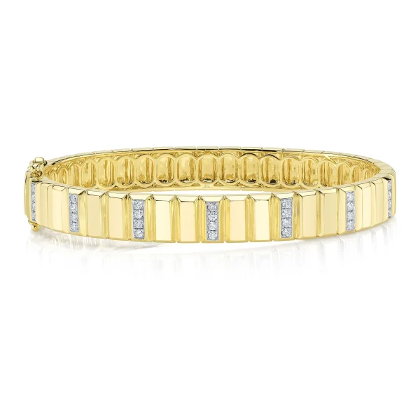 Shy Creation Kate 0.36CT DIAMOND GEO CUT BANGLE