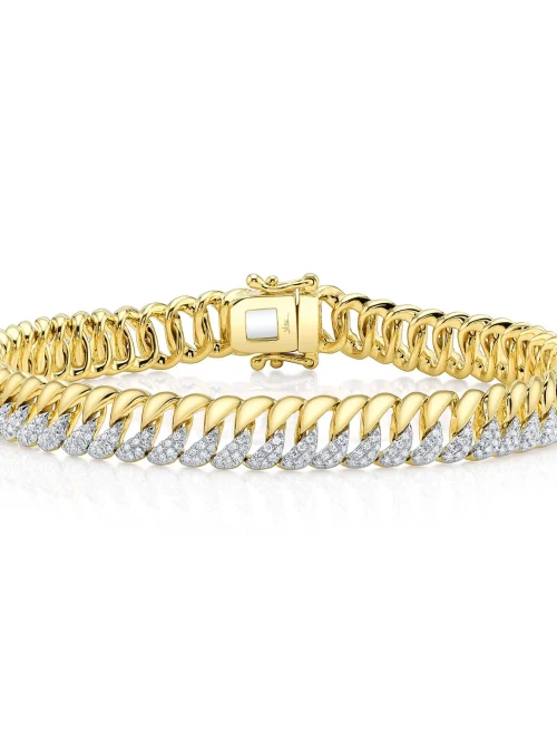 Shy Creation Kate 0.88CT DIAMOND LINK BRACELET